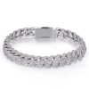 10708ecb-b3ba-4dfc-bac8-e66ca60c5ac4.jpg Silver Cuban Bracelet Or Necklace With Moissanite Diamonds
