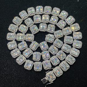 521623a3-4569-4a29-aec9-b25be0591b2e.jpg S925 Silver Inlay Rectangular Moissanite Cuban Link Chain