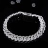74464959-7893-4bb5-b3f3-f850a0463d6c.jpg Silver Cuban Bracelet Or Necklace With Moissanite Diamonds