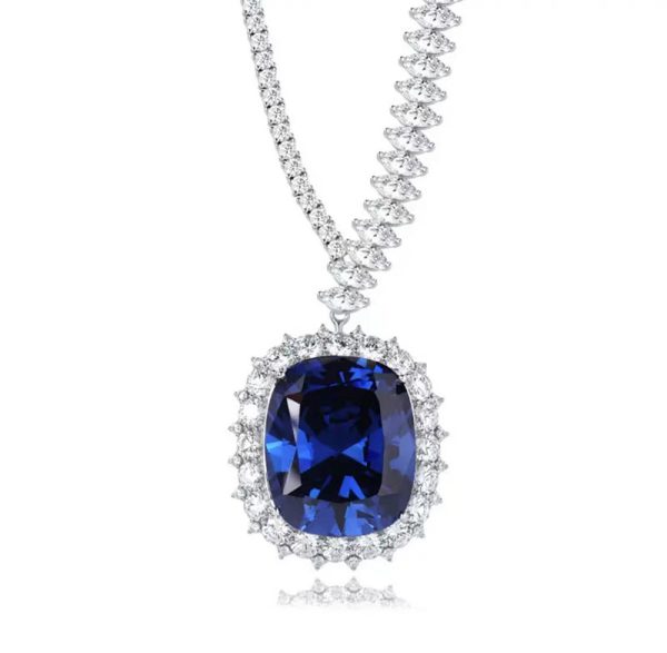 8123bf78-2f4d-4256-88ad-aeb9fde0b9b7.jpg Women's Fashion Synthetic Sapphire Necklace