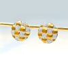 9d4b0aaa-c02d-480a-abc0-9d01d539be4e.jpg 18K Gold Diamond Personality Fashion Braided Brushed Craft Earrings
