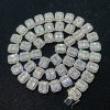 bd147d26-ea32-4cd9-9305-0b90514ddd0a.jpg S925 Silver Inlay Rectangular Moissanite Cuban Link Chain